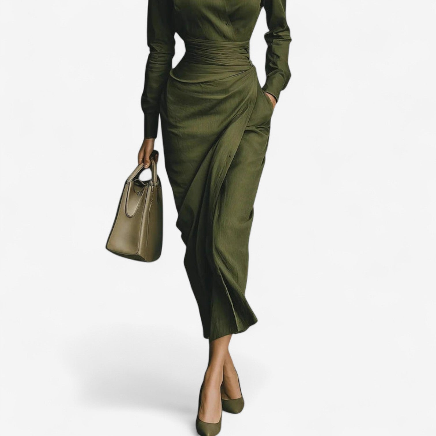 Miss | Wikkeljurk Dames Midi - Viscose - Miss Madera MIS-8EE6E5