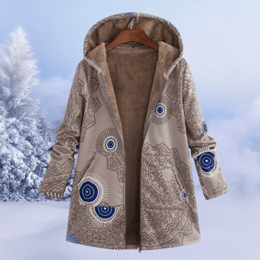 Miss | Winter Jas Dames Capuchon Casual Winterwarm - Miss Madera MIS-73EKRL