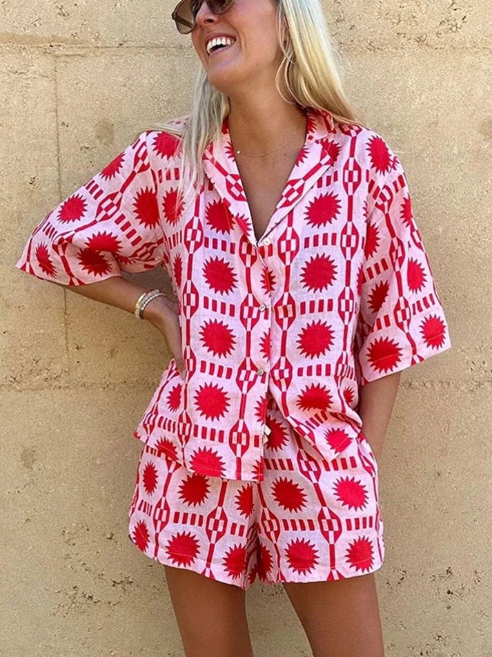 Miss | Zomerset Dames Grafisch Print - Viscose - Miss Madera MIS-Z86PF0