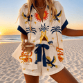 Miss | Zomerset Dames Tweedelig T-shirt & Shorts Luchtig - Viscose - Miss Madera MIS-FJ38CF