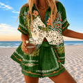 Miss | Zomerset Dames Tweedelig T-shirt & Shorts Relaxed - Katoen - Miss Madera MIS-VJCA7W