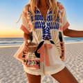 Miss | Zomerset Dames Tweedelig T-shirt & Shorts Zacht - Viscose - Miss Madera MIS-2SFOV8