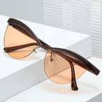 Miss | Zonnebril Dames Zomer Oversized - Miss Madera