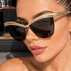 Miss | Zonnebril Dames Zomer Oversized - Miss Madera