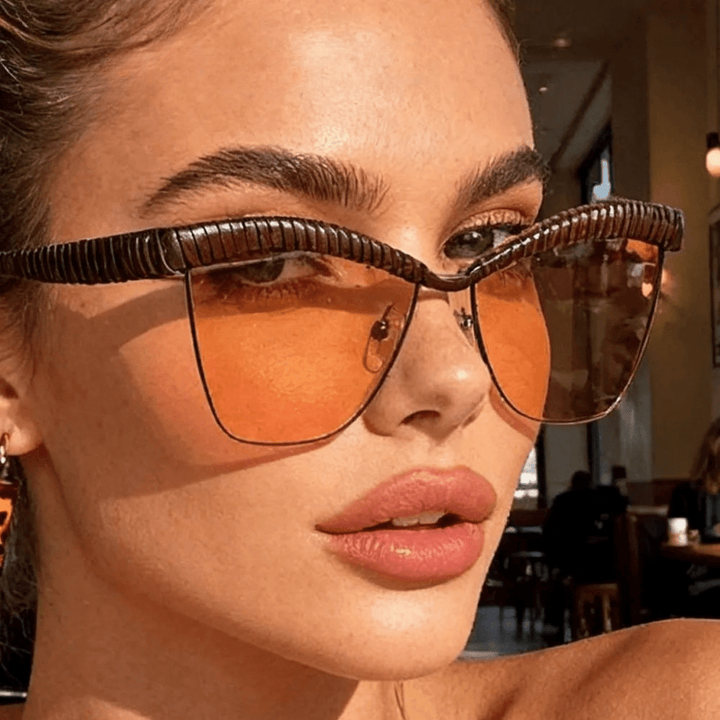 Miss | Zonnebril Dames Zomer Oversized - Miss Madera