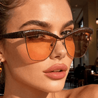 Miss | Zonnebril Dames Zomer Oversized - Miss Madera