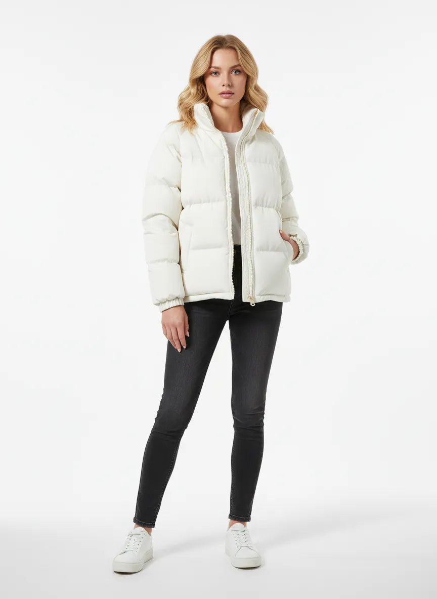 Omkeerbaar Pufferjack Dames | Sherpa Voering Gewatteerd - Miss Madera