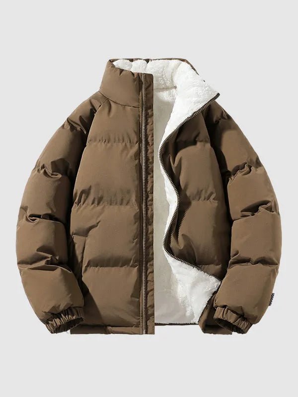 Omkeerbaar Pufferjack Dames | Sherpa Voering Gewatteerd - Miss Madera