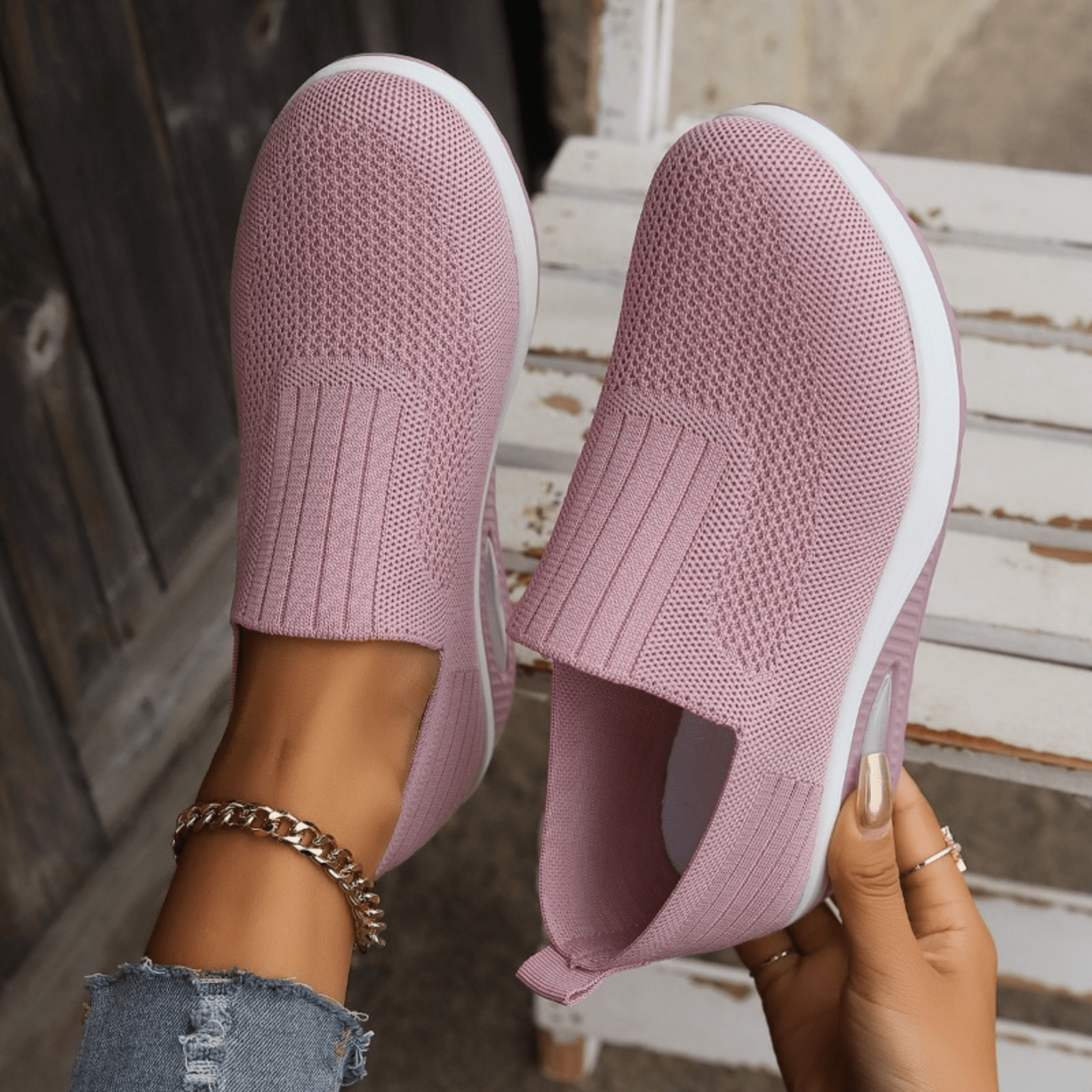 Orthopedisch Sneakers Dames | Lichtgewicht Instap - Miss Madera