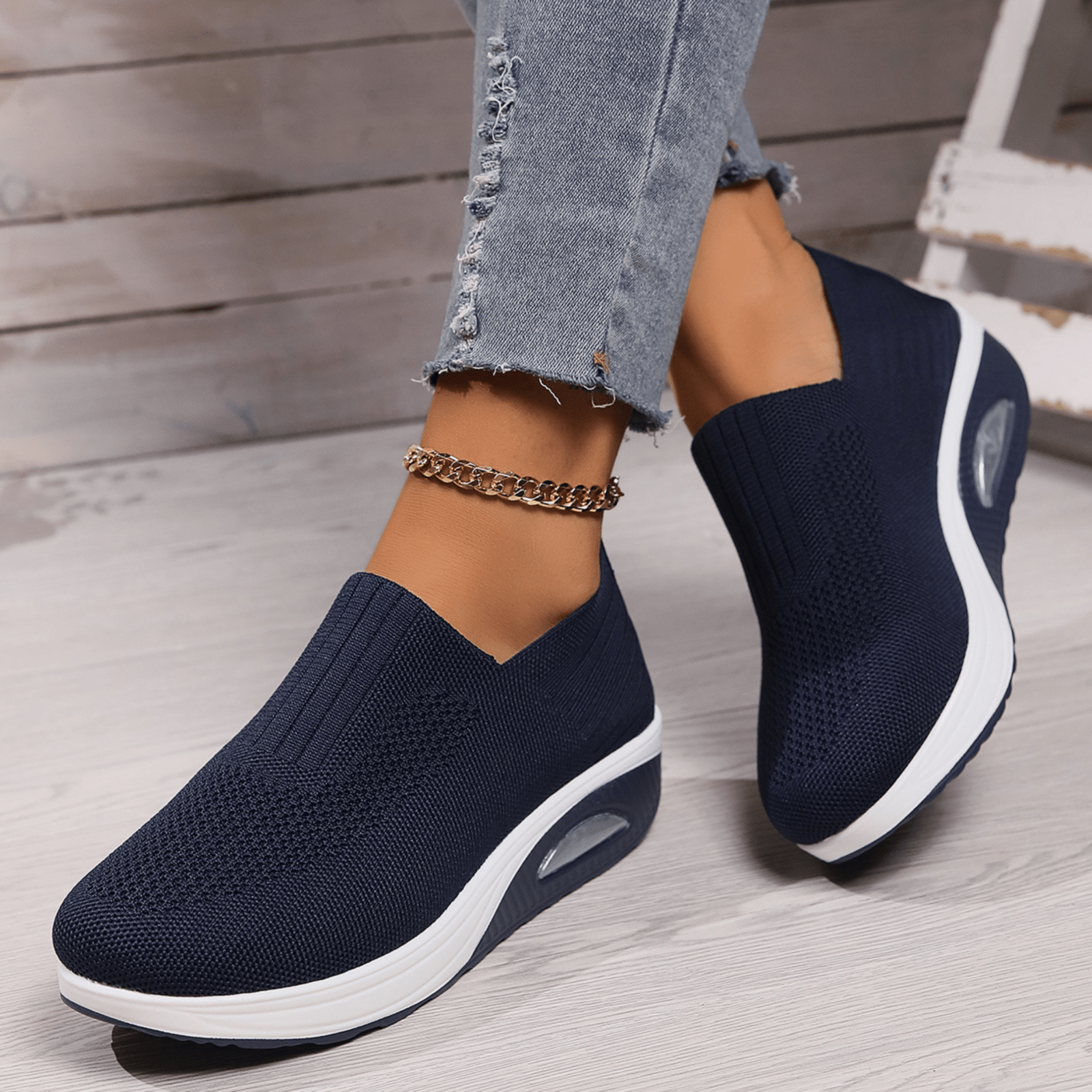 Orthopedisch Sneakers Dames | Lichtgewicht Instap - Miss Madera