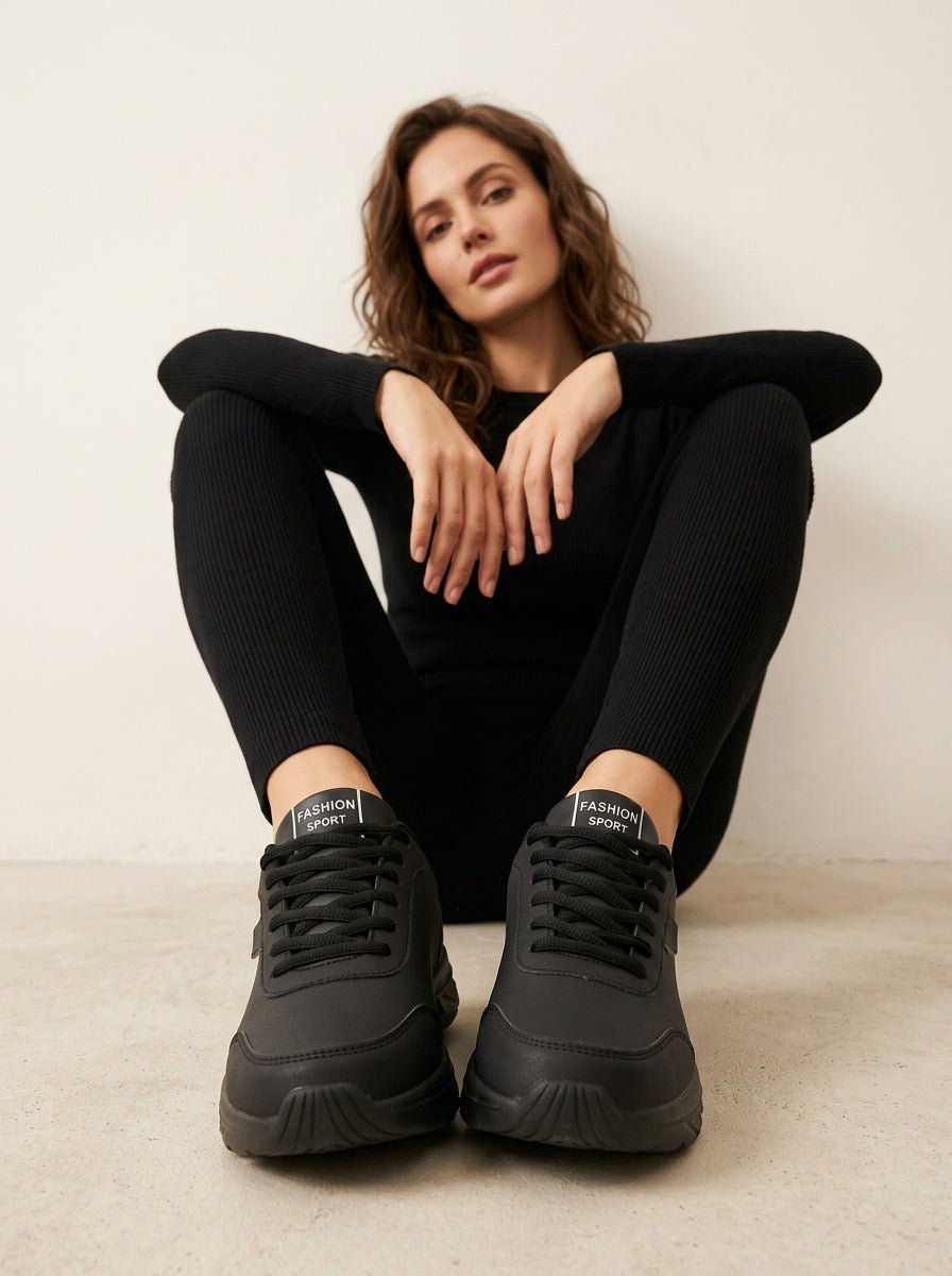 Orthopedische Sneakers Zwart - Miss Madera