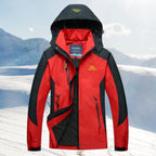 Jas Dames Wind- en Waterdicht met Capuchon - Outdoorjas - Rood