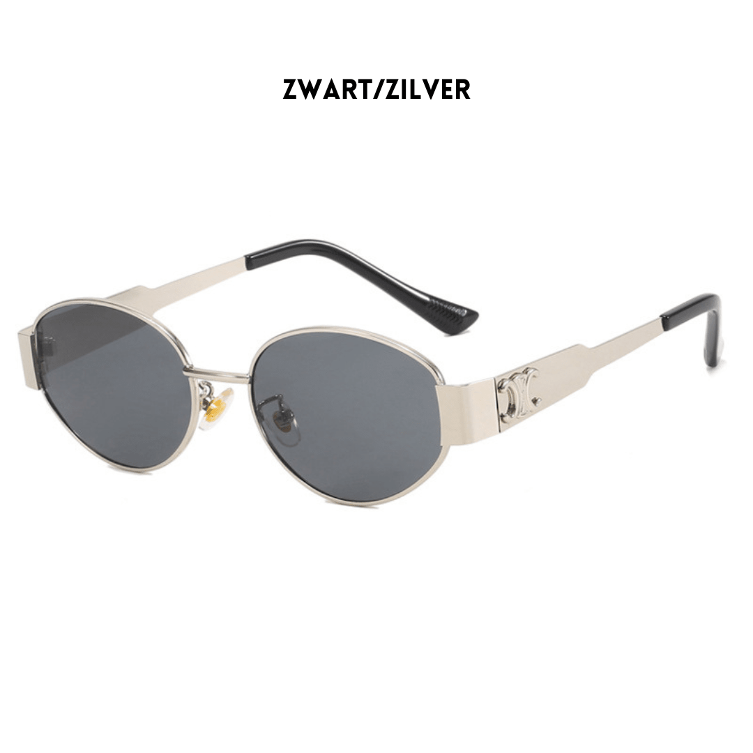 Ovale Zonnebril Dames | Metaal Gouden Montuur Unisex - Miss Madera