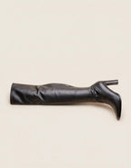 Over - Knee Boots Dames | Kunstleer Puntige Neus Blokhak - Miss Madera