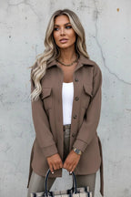 Overshirt Dames | Relaxed Fit Knoopsluiting Veelzijdig - Miss Madera
