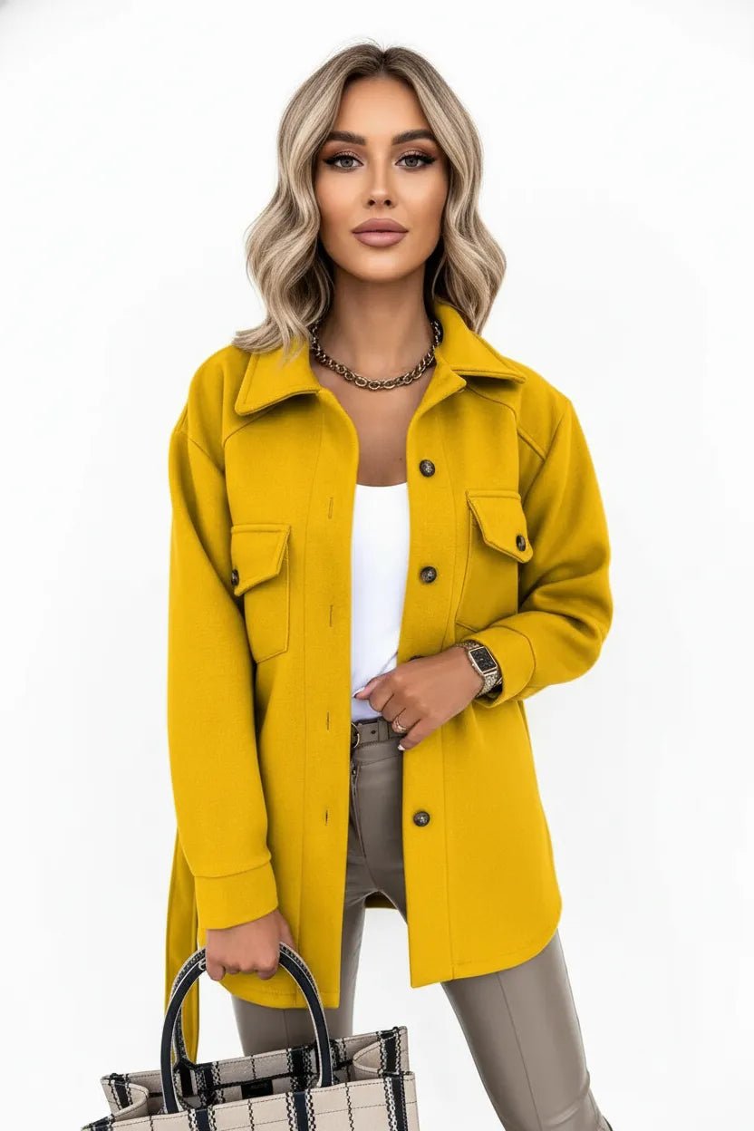 Overshirt Dames | Relaxed Fit Knoopsluiting Veelzijdig - Miss Madera