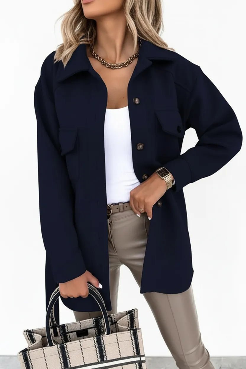 Overshirt Dames | Relaxed Fit Knoopsluiting Veelzijdig - Miss Madera