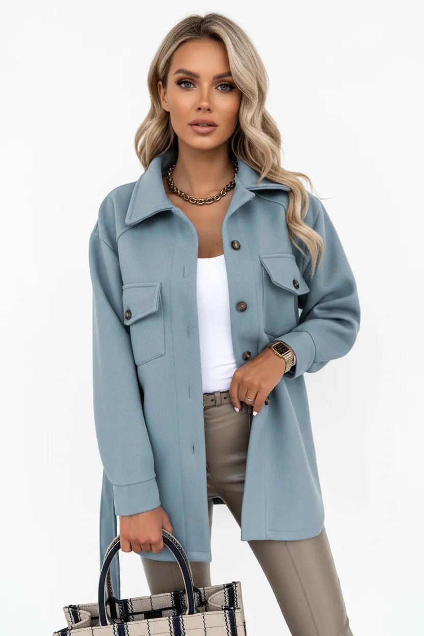 Overshirt Dames | Relaxed Fit Knoopsluiting Veelzijdig - Miss Madera