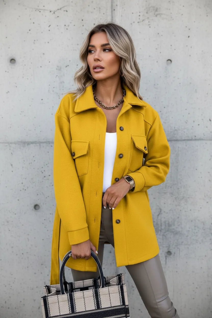 Overshirt Dames | Relaxed Fit Knoopsluiting Veelzijdig - Miss Madera