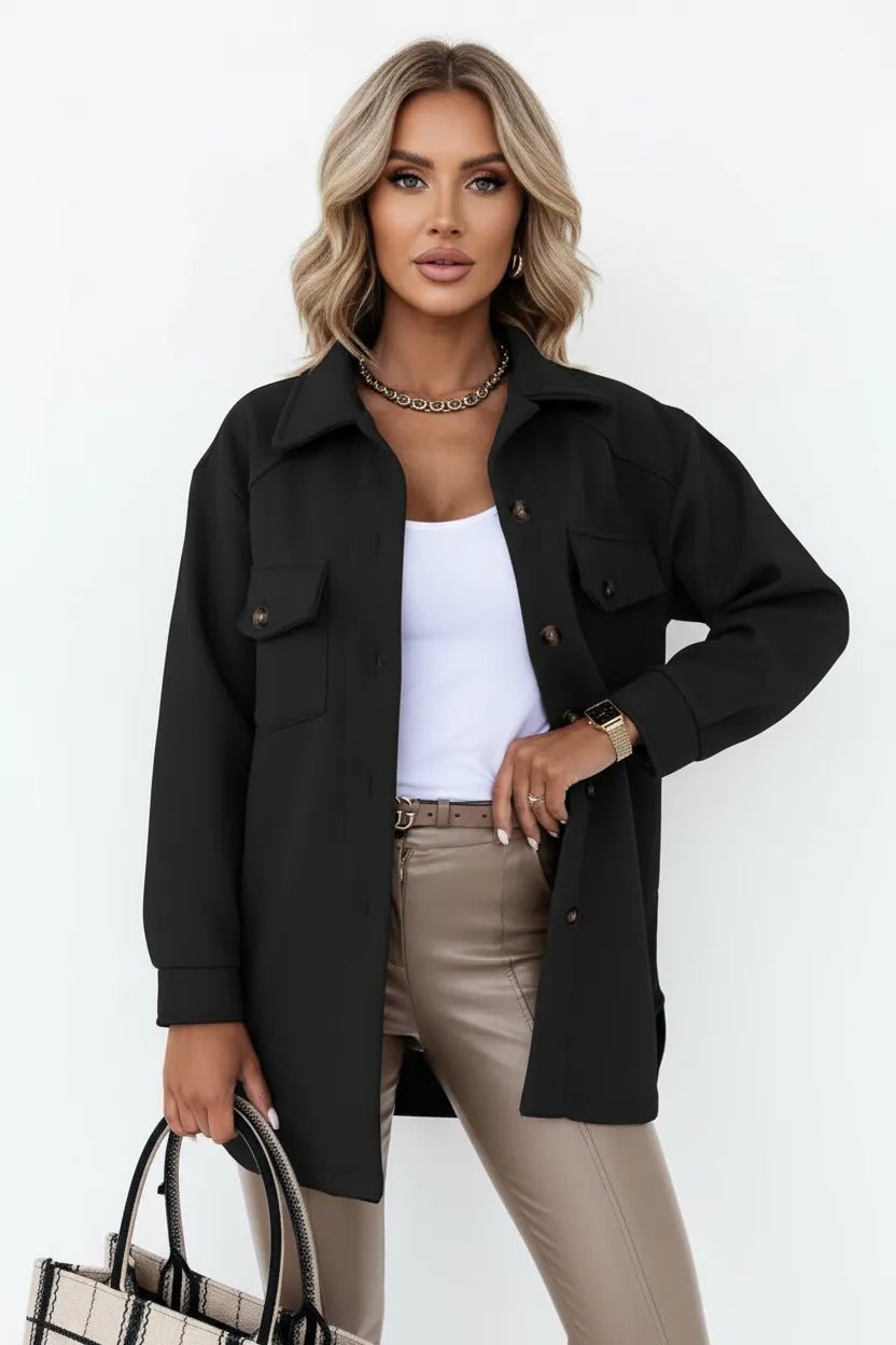 Overshirt Dames | Relaxed Fit Knoopsluiting Veelzijdig - Miss Madera
