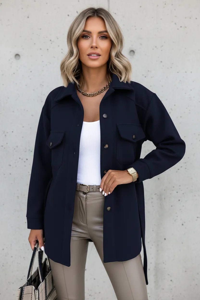 Overshirt Dames | Relaxed Fit Knoopsluiting Veelzijdig - Miss Madera