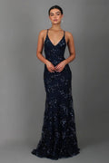 Pailletten Maxi Jurk Dames | Bloemenprint Prinsessen - Miss Madera