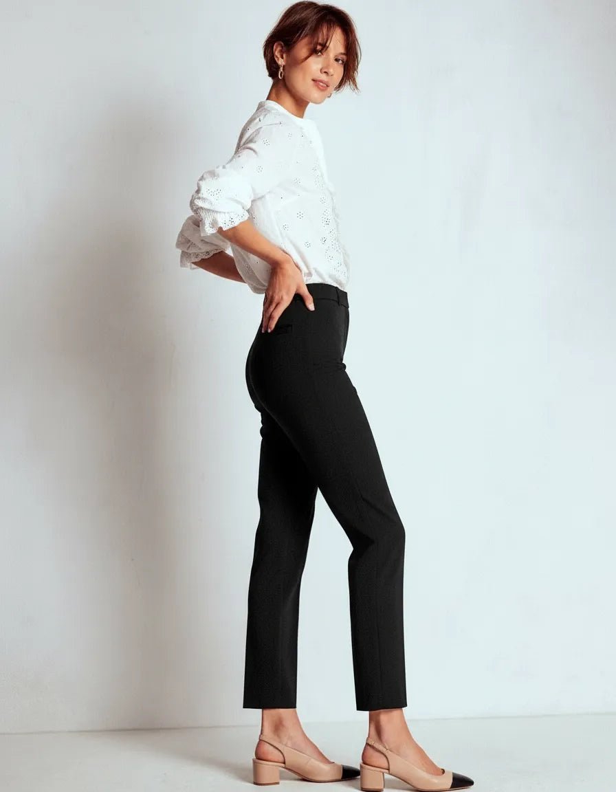 Pantalon Dames | Hoge Taille Kreukvrij Regular Fit - Miss Madera