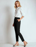 Pantalon Dames | Hoge Taille Kreukvrij Regular Fit - Miss Madera
