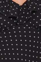 Petal and Pup USA TOPS Dorado Top - Black/White Polkadot