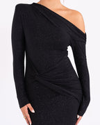 Jurk Dames Glinsterende Maxi Avond - Polyester