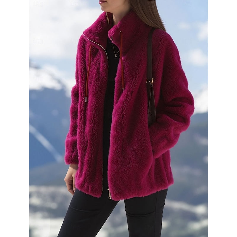 Miss | Fleecevest Dames Hoge Kraag Rits Regular Fit