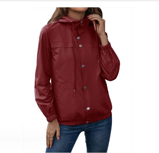 Regenjas Dames Capuchon Knoopsluiting – Herfst | Miss Madera - Miss Madera MIS-QAXR5V
