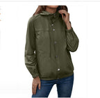 Regenjas Dames Capuchon Knoopsluiting – Herfst | Miss Madera - Miss Madera MIS-6OG8SZ