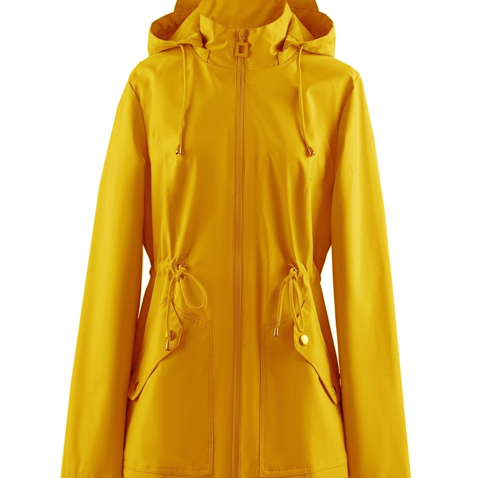 Regenjas Dames Capuchon Trekkoord Taille – Herfst | Miss Madera - Miss Madera MIS-QHRXLN
