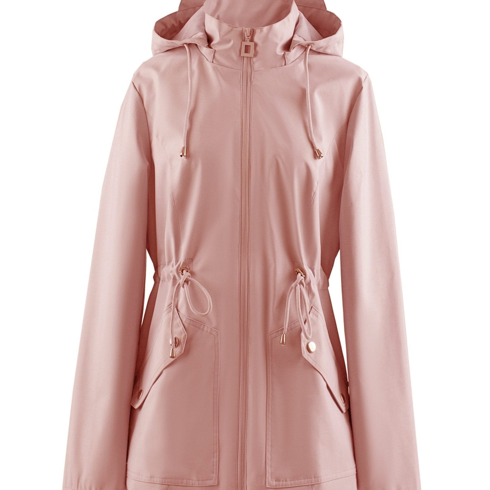 Regenjas Dames Capuchon Trekkoord Taille – Herfst | Miss Madera - Miss Madera MIS-QHRXLN