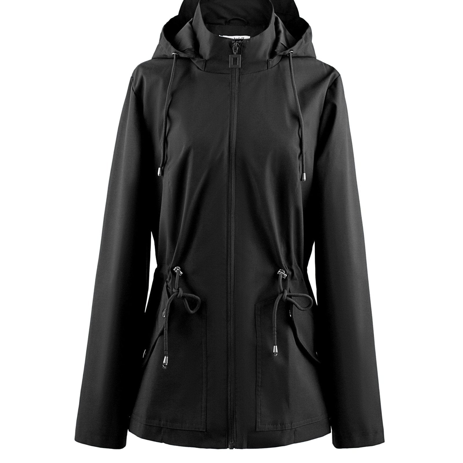 Regenjas Dames Capuchon Trekkoord Taille – Herfst | Miss Madera - Miss Madera MIS-QHRXLN