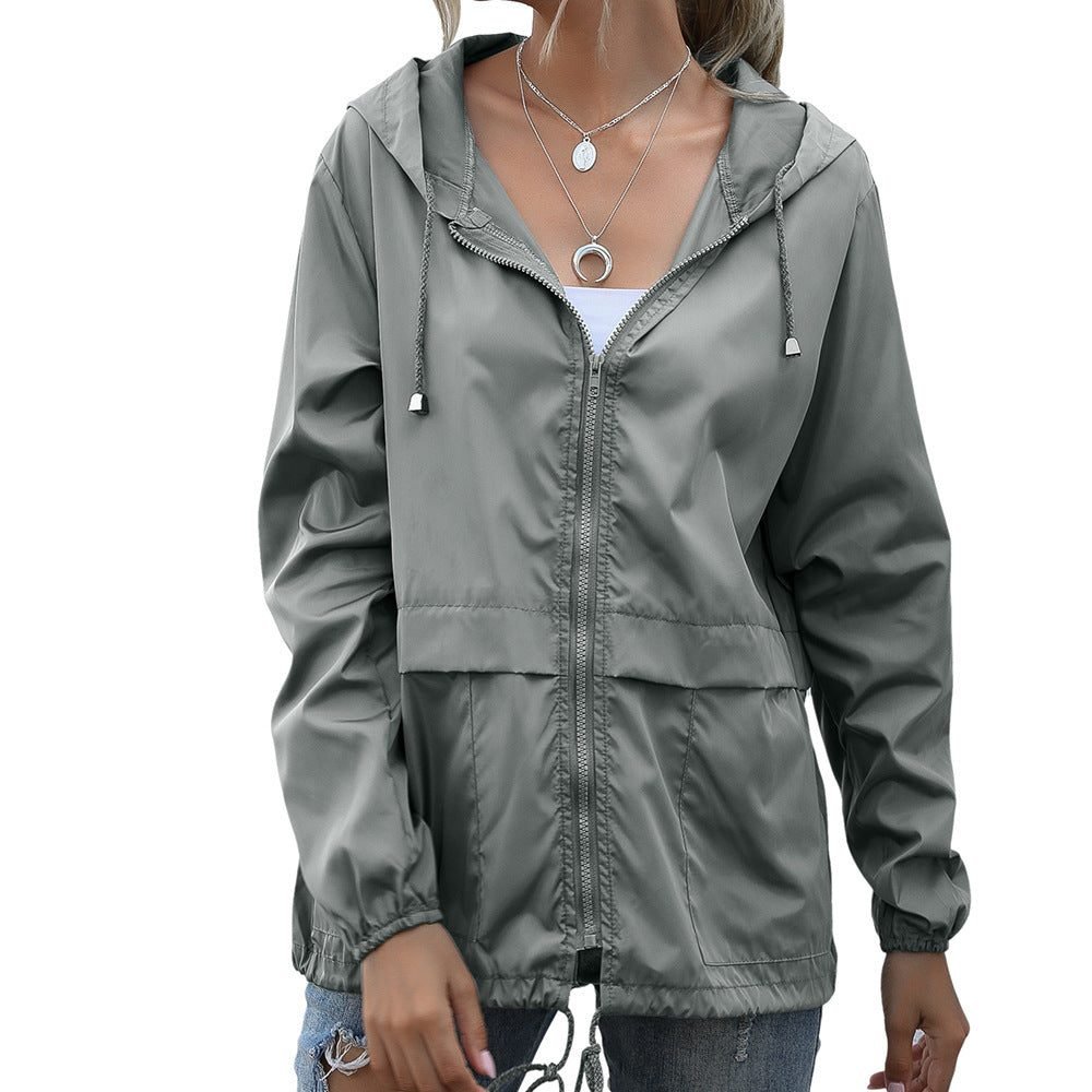 Regenjas Dames Lichtgewicht Capuchon Rits – Voorjaar | Miss Madera - Miss Madera MIS-6QMY97