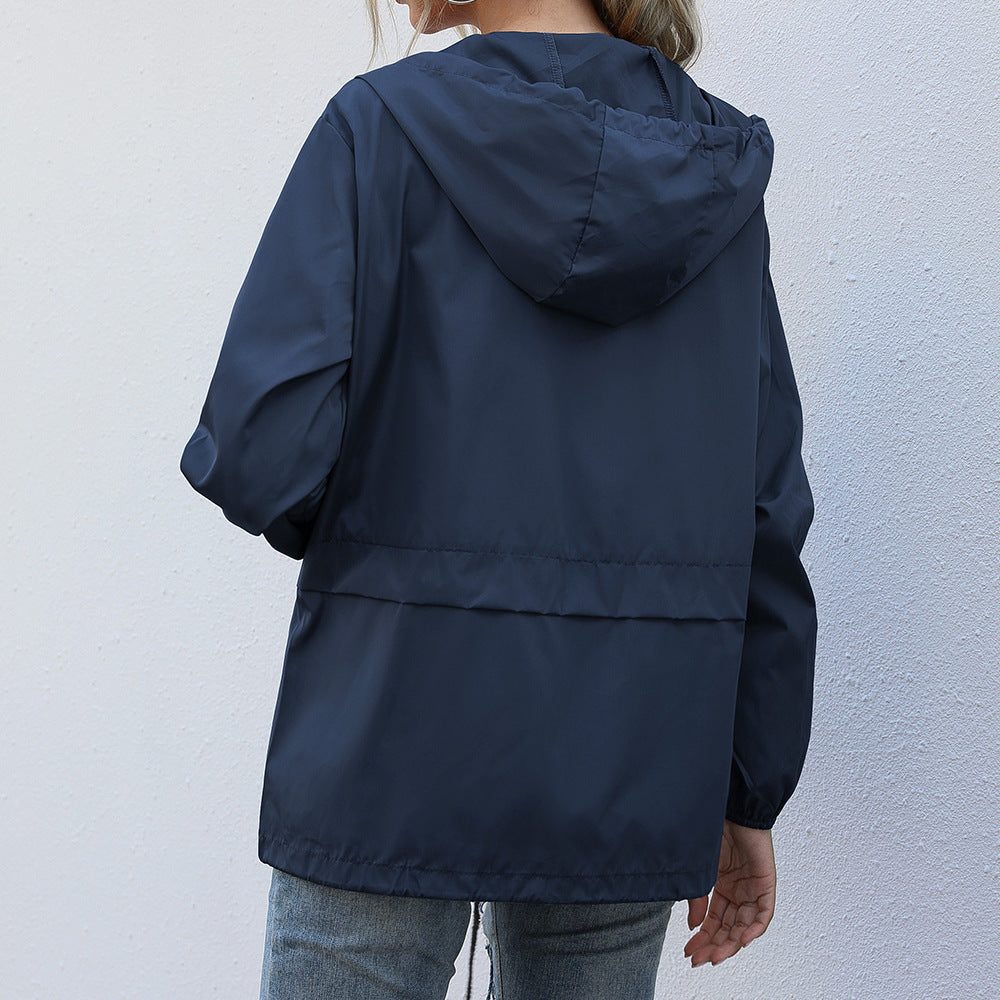 Regenjas Dames Lichtgewicht Capuchon Rits – Voorjaar | Miss Madera - Miss Madera MIS-6QMY97