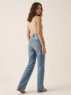 Relaxed Denim Jeans | Straight leg jeans high taille - Miss Madera