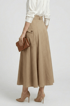 Rok Dames Maxi A-lijn Hoge Taille Zijsplit – Dagelijks | Miss Madera - Miss Madera MIS-B2M8YK