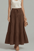 Rok Dames Maxi Gelaagd Elastische Taille – Casual Chic | Miss Madera - Miss Madera MIS-V5XQ0Z
