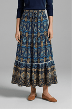 Rok Dames Maxi Gelaagd Elastische Taille – Casual Chic | Miss Madera - Miss Madera MIS-CNJMHI