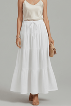 Rok Dames Maxi Gelaagd Elastische Taille – Casual Chic | Miss Madera - Miss Madera MIS-JG5JR1