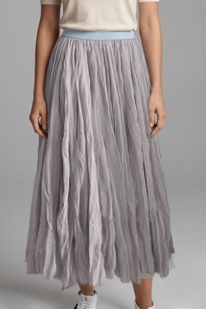 Rok Dames Maxi Geplisseerd Elastische Taille – Casual | Miss Madera - Miss Madera MIS-H6NRVV