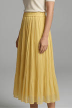 Rok Dames Maxi Geplisseerd Elastische Taille – Casual | Miss Madera - Miss Madera MIS-C8VNIS