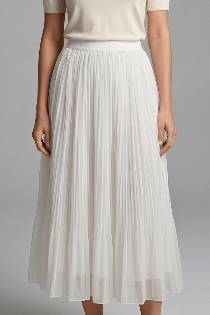 Rok Dames Maxi Geplisseerd Elastische Taille – Casual | Miss Madera - Miss Madera MIS-OU4N20