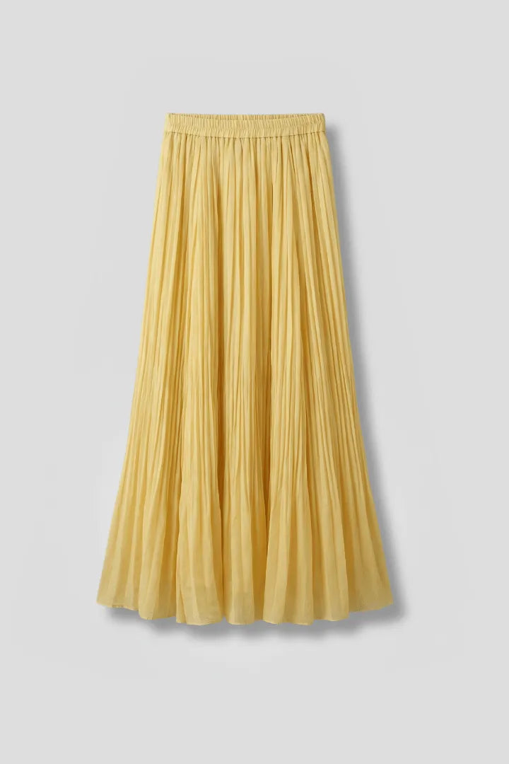 Rok Dames Maxi Geplisseerd Elastische Taille – Casual | Miss Madera