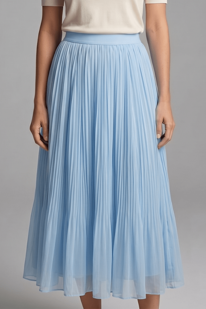 Rok Dames Maxi Geplisseerd Elastische Taille – Casual | Miss Madera - Miss Madera MIS-5383II