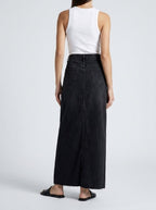 Rok Dames Maxi Hoge Taille Denim – Weekend | Miss Madera - Miss Madera MIS-E4OPPW
