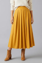 Rok Dames Maxi Hoge Taille Geplooid – Casual Chic | Miss Madera - Miss Madera MIS-UYYRSR